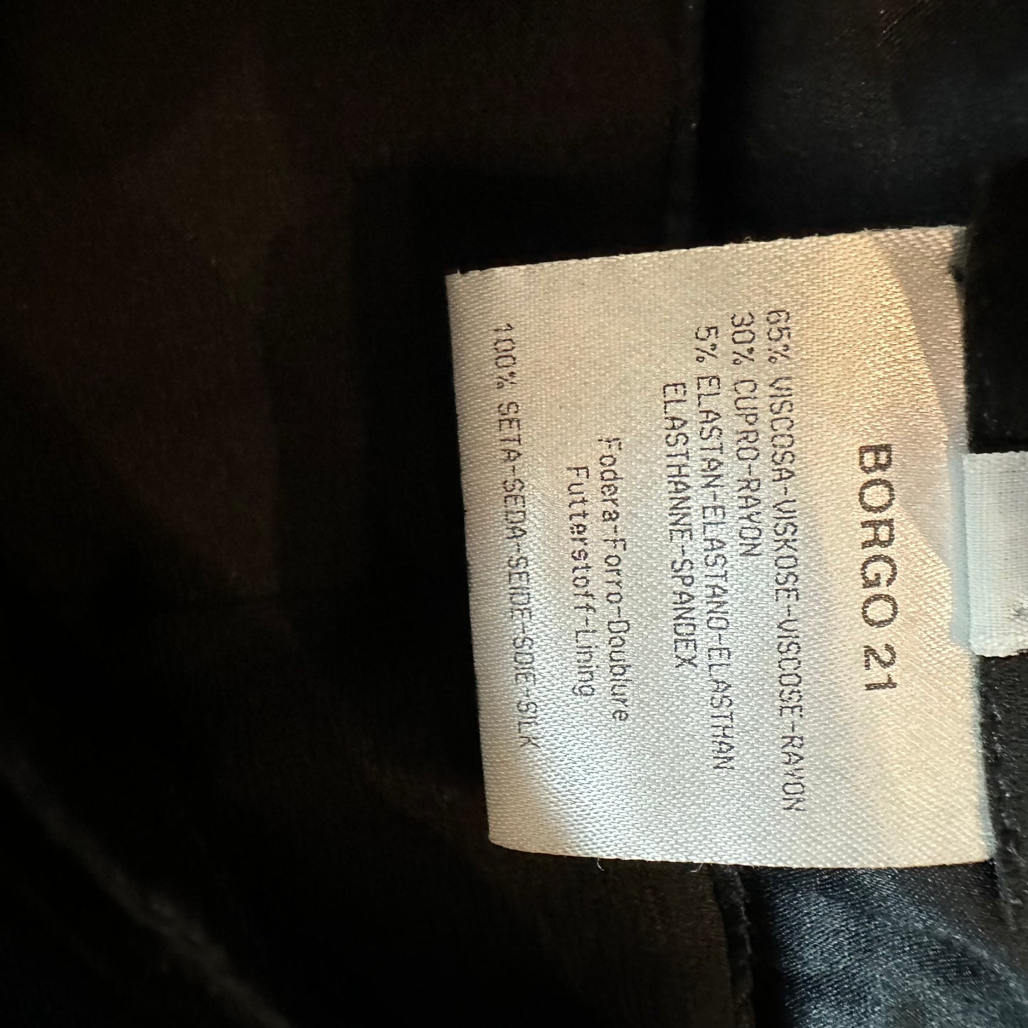 Y2K Giorgio Armani Black Velvet Skirt Pleated Lined Made in Italy 44 8