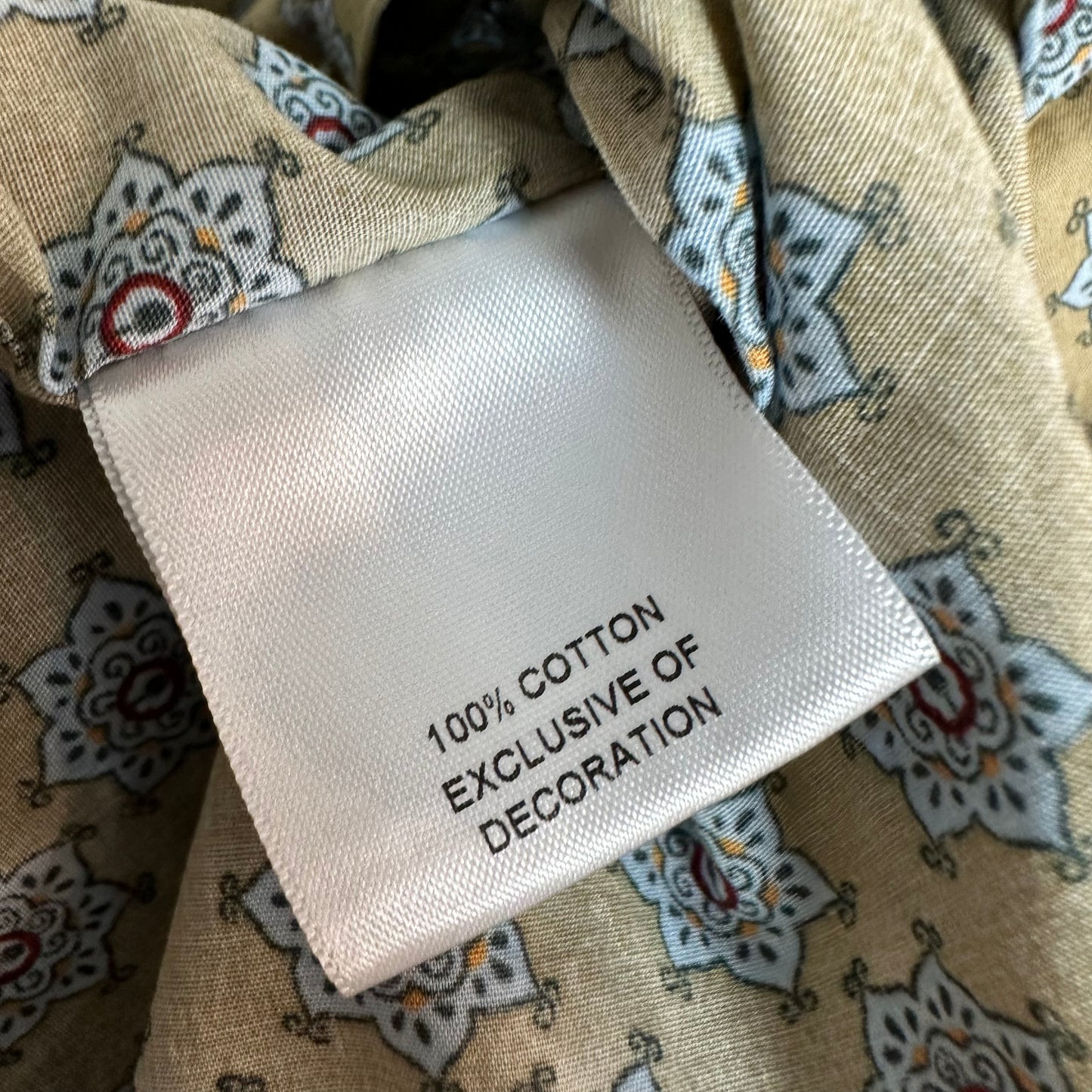 Cremieux Long Sleeve Button Up Collared Dress Shirt Retro Patterned Blue Green XL