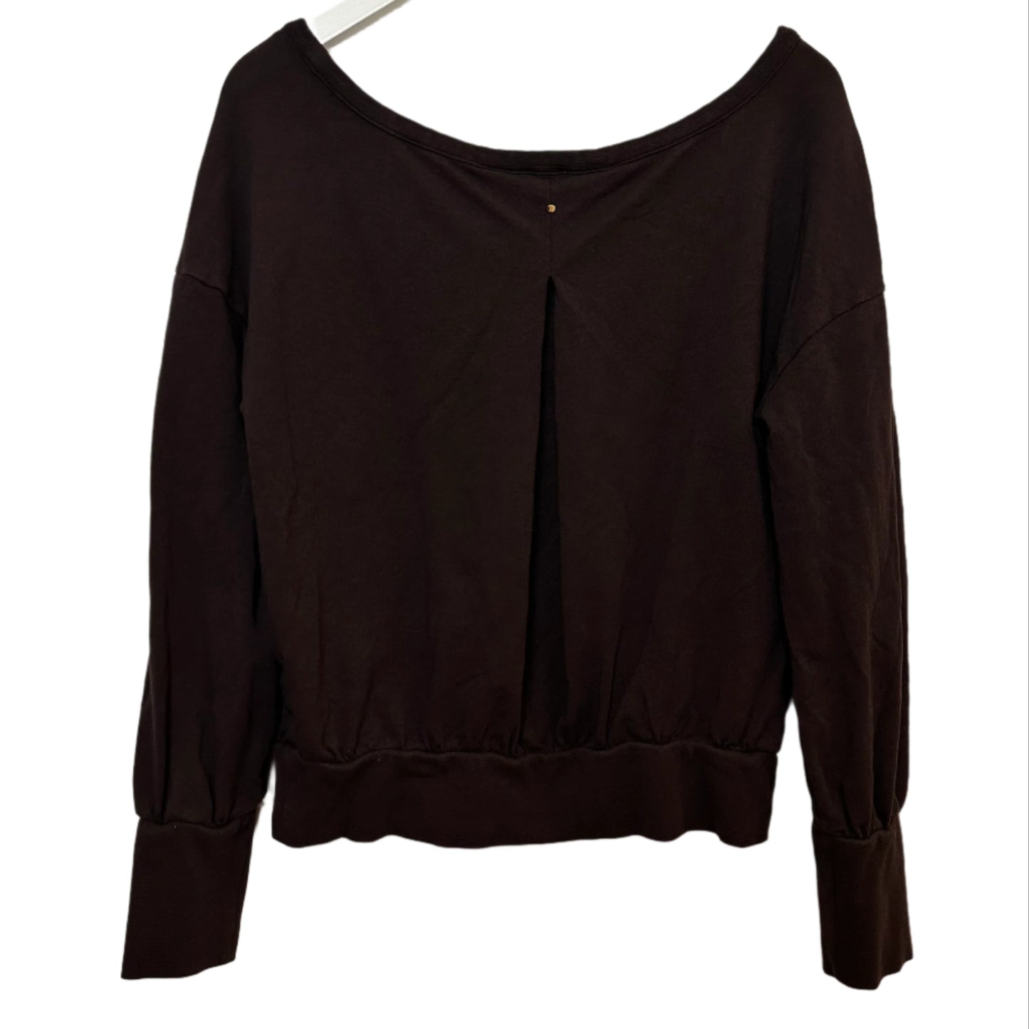 Cuyana Lounge Set French Terry Sweatshirt and Wide Leg Sweatpants Brown Large