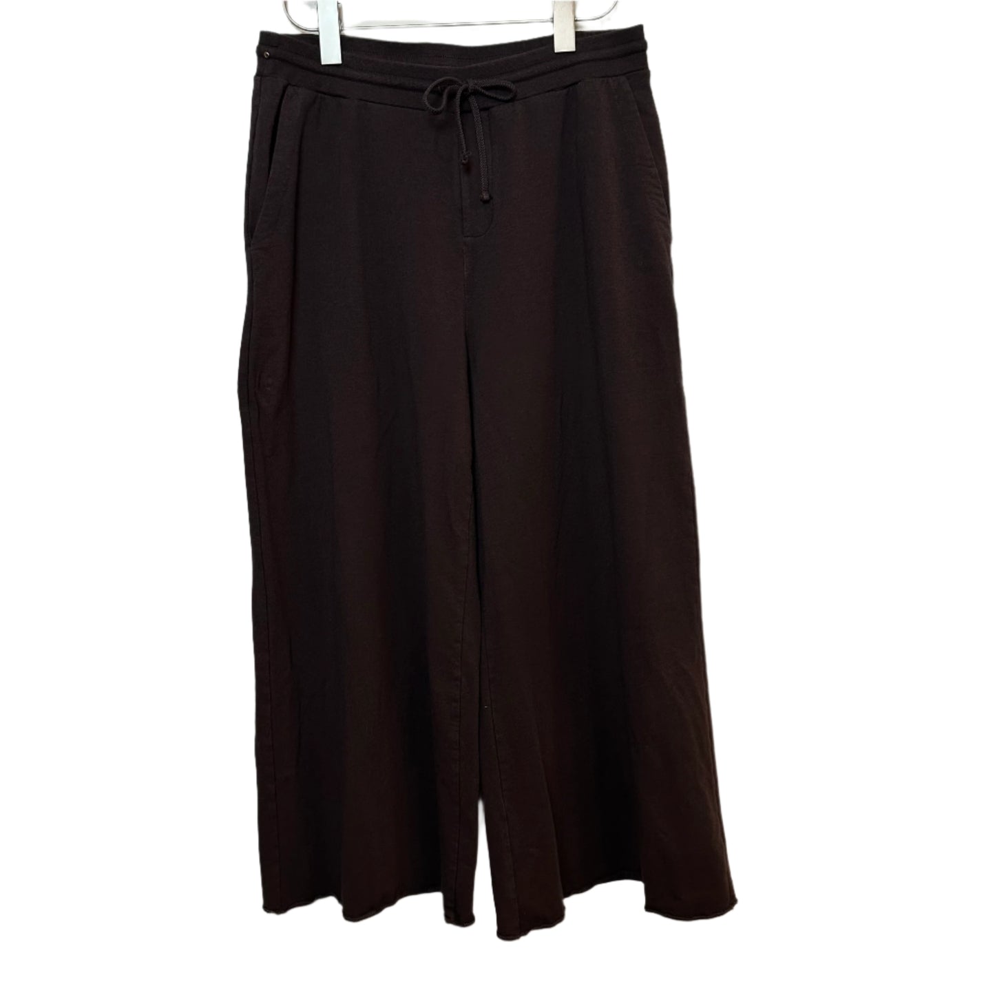 Cuyana Lounge Set French Terry Sweatshirt and Wide Leg Sweatpants Brown Large