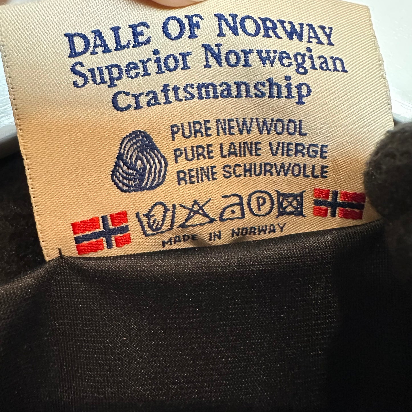 Dale of Norway Polarwind Vail Sweater Half-Zip Wool Fair Isle Knit Dale Sport Medium