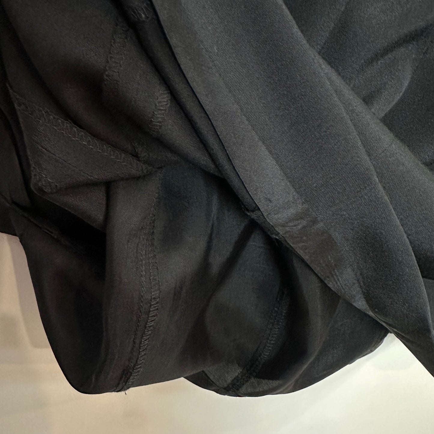 Vintage 90s Hugo Buscati Silk Black Dress Mini Tank Sleeveless