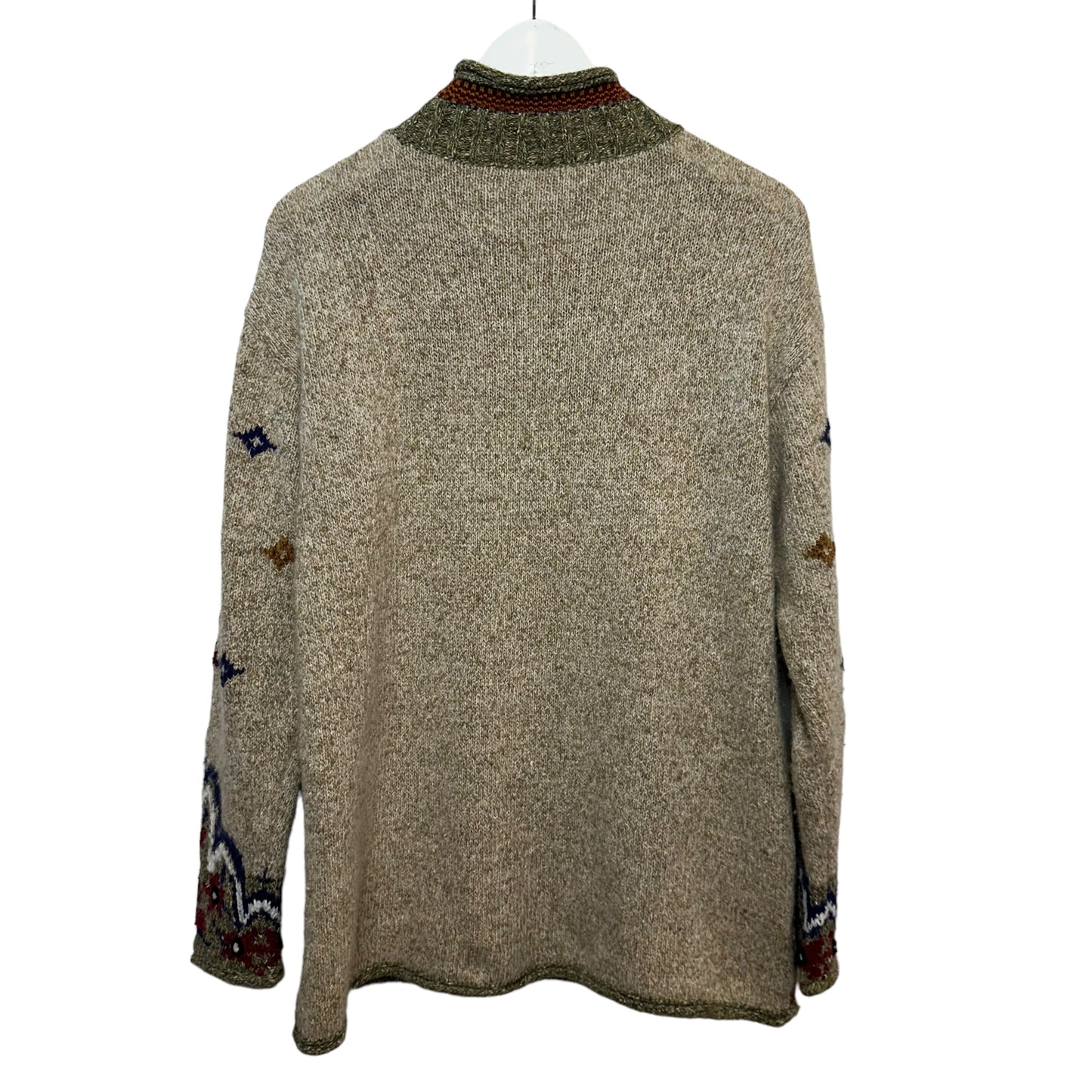 Vintage 90s Lizsport Liz Claiborne Sweater Rollneck Neutral Earth Tones Small