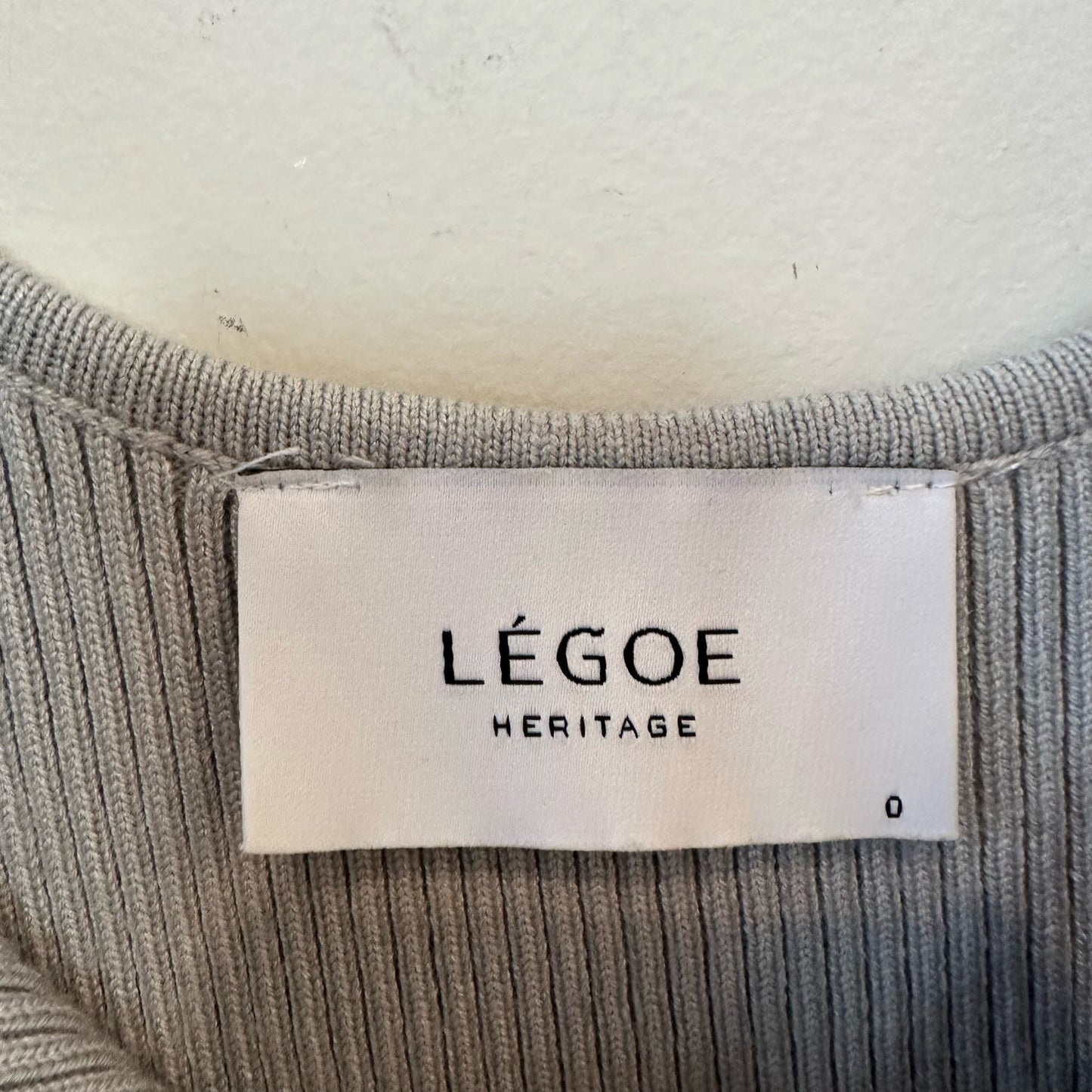 Legoe Coastline Knit Maternity Dress Grey Ribbed Sweater Bodycon Midi Sleeveless
