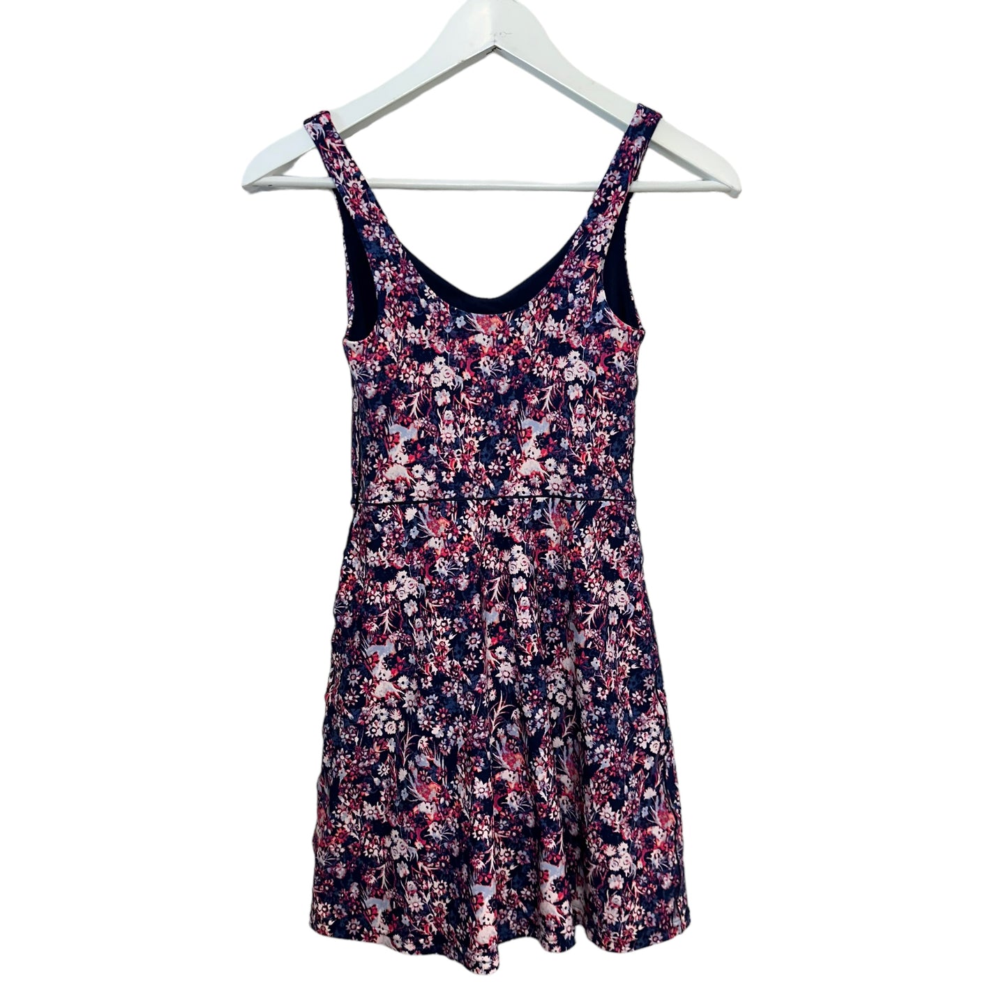 Aerie Offline Athletic Workout Exercise Dress Pink Blue Floral Tennis Athleisure XS