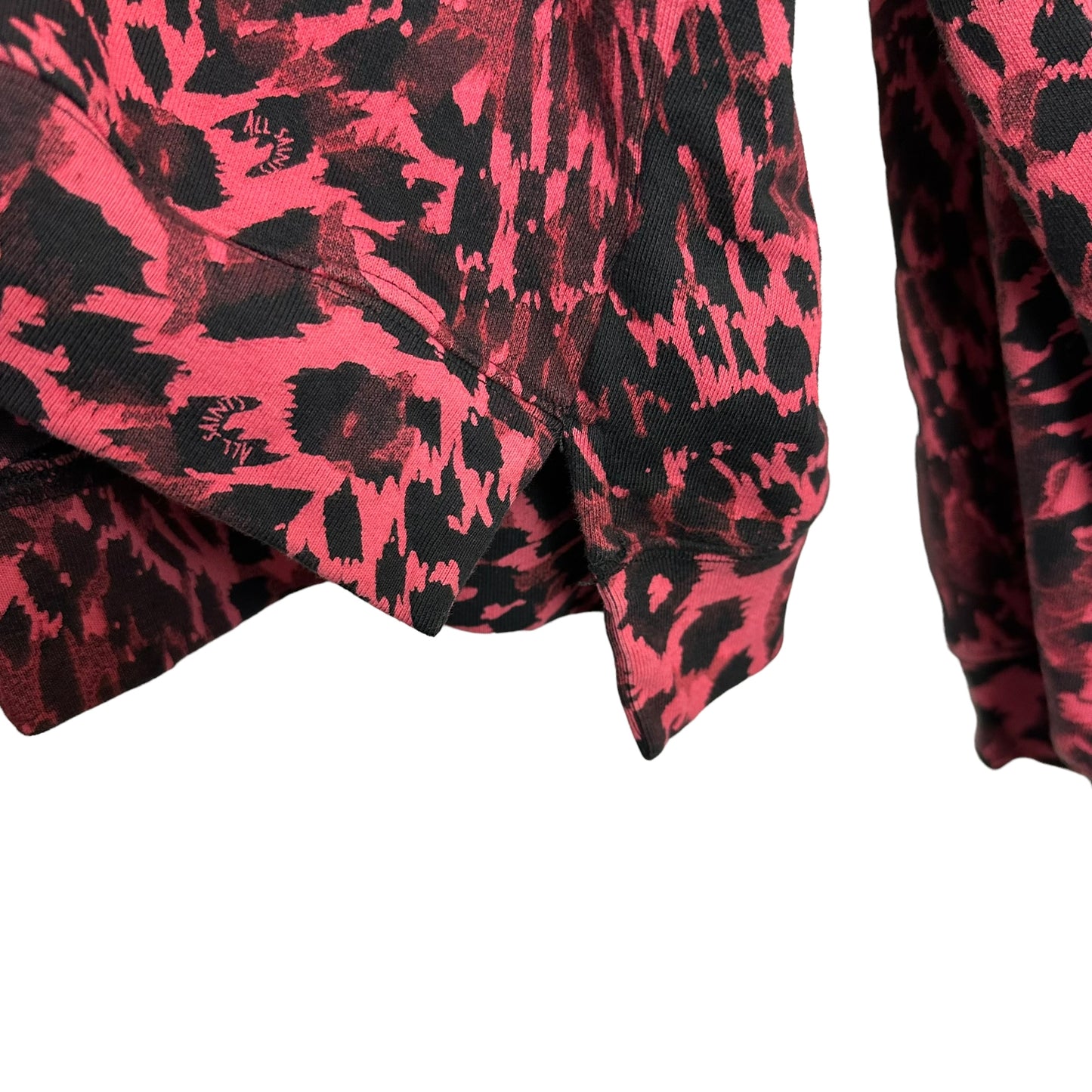 ALLSAINTS Lo Redar Leopard Print Sweatshirt Crewneck Pullover Terry Large