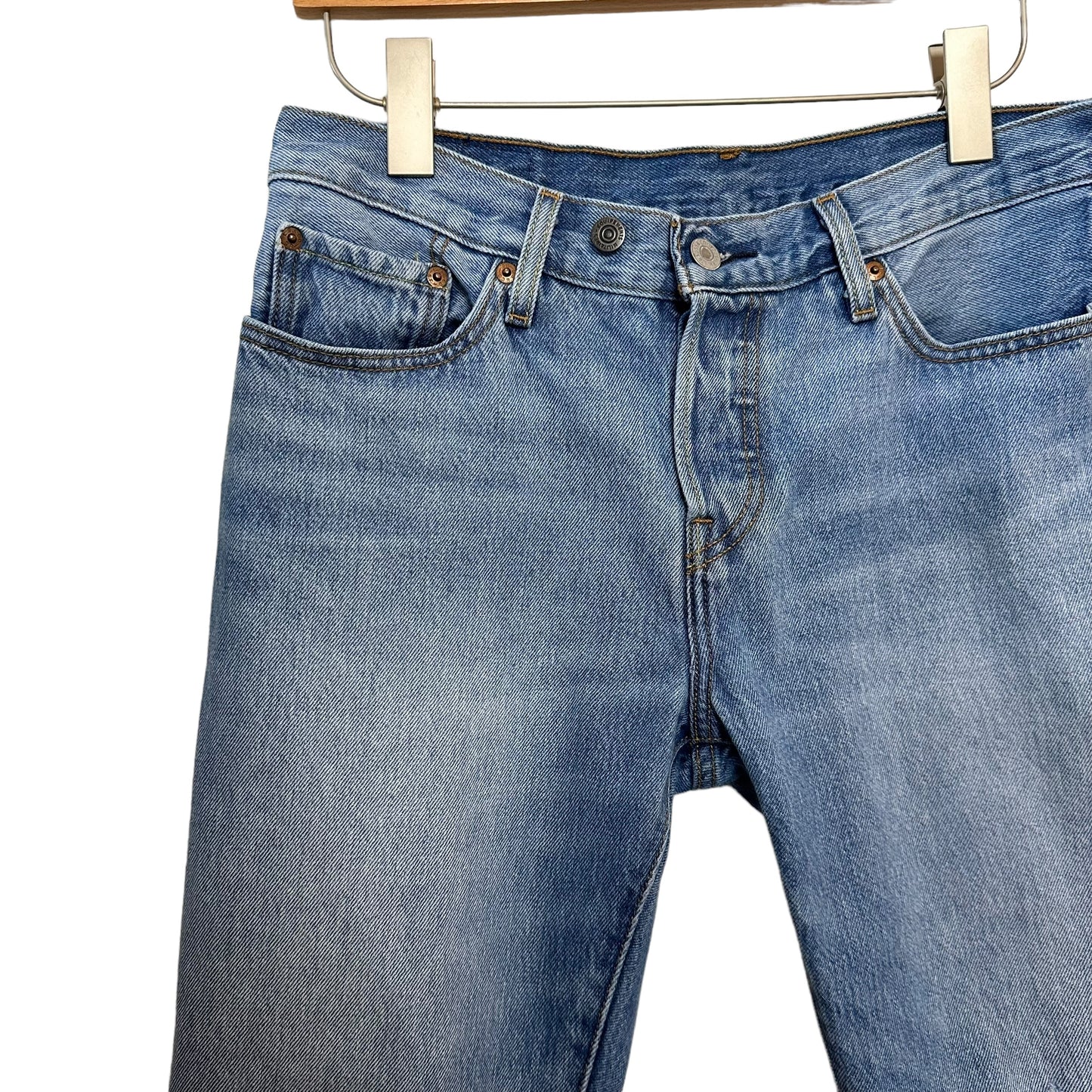 Levi's 501 CT Jeans Denim Boyfriend Taper Distressed 27