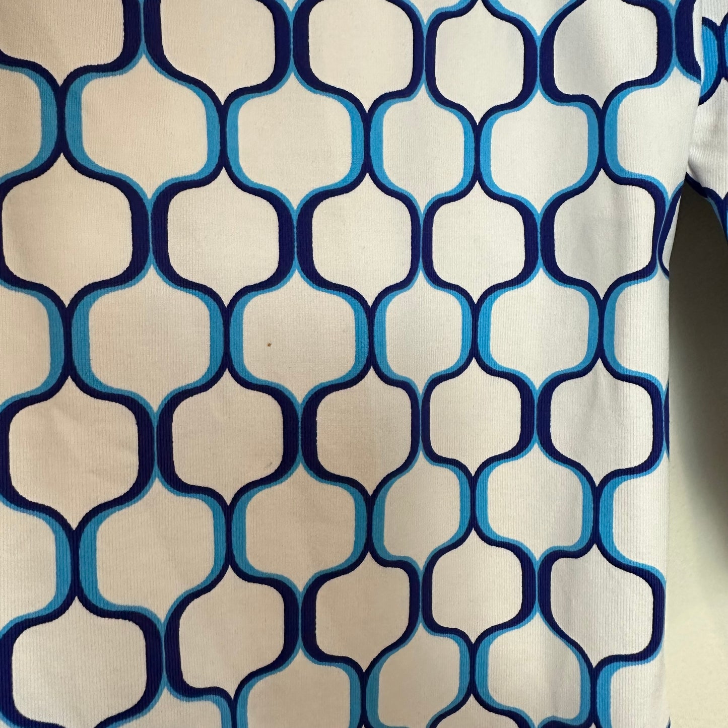 J. Mclaughlin Monroe Top Button Up Collared Shirt Blue White Catalina Cloth XS