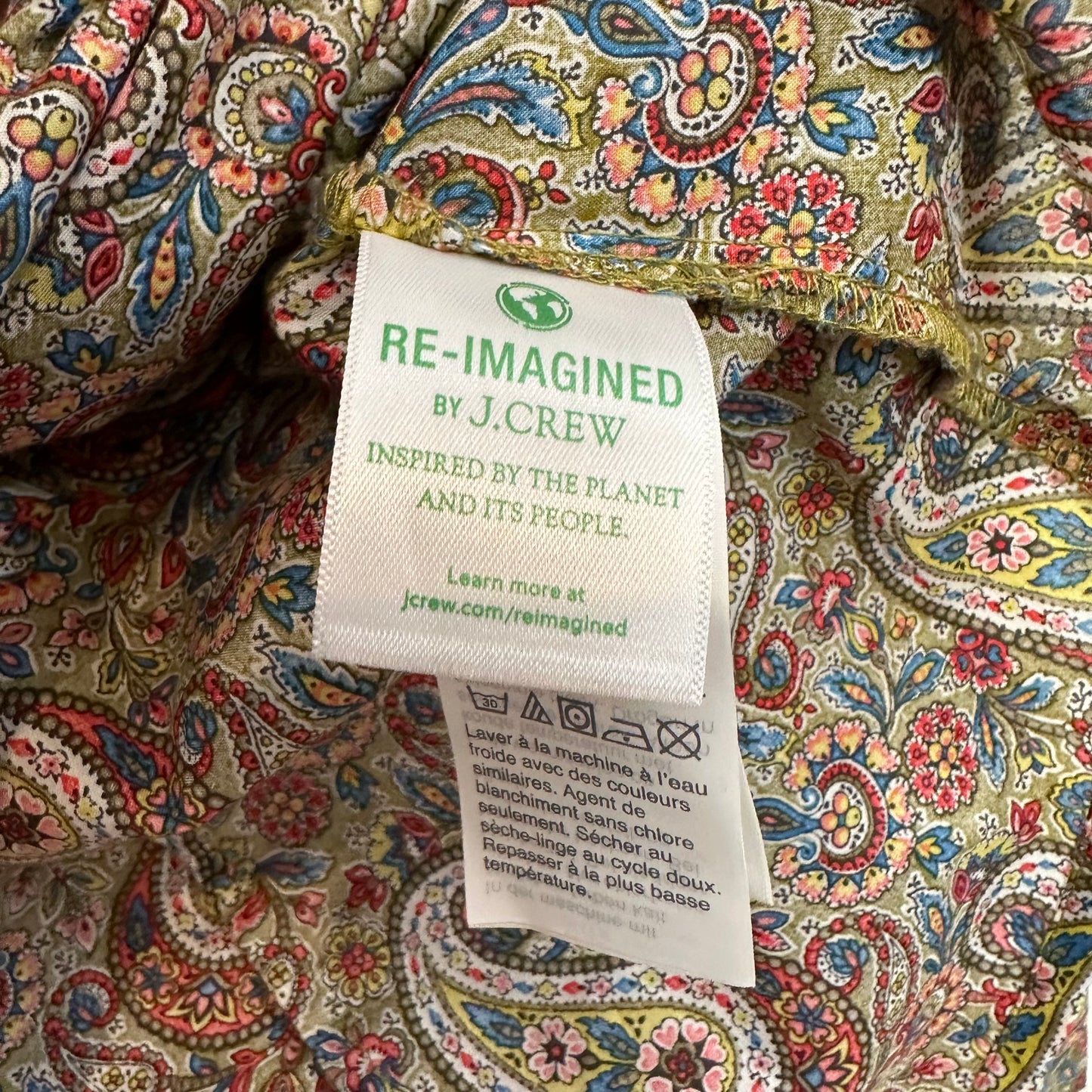J.Crew Liberty Lee Manor Paisley Slim Perfect Shirt Long Sleeve Button Down Collared 4