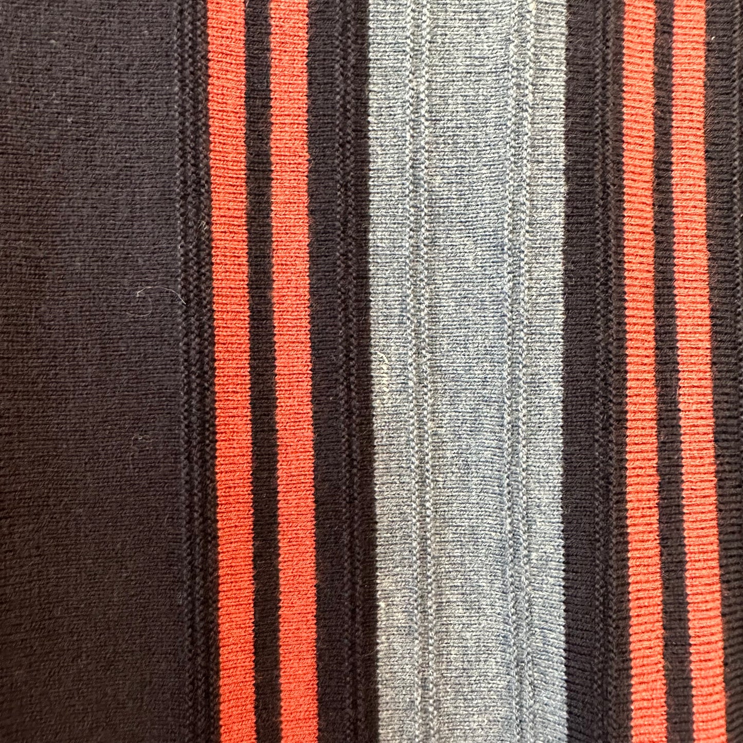 New with Tags Abercombie & Fitch Striped Button Through Sweater Polo Navy Blue Red Medium