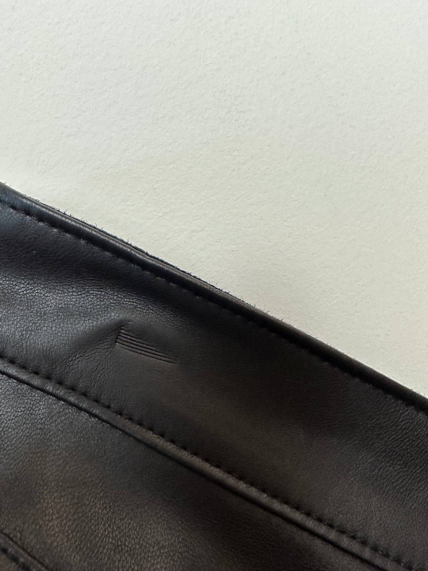 Gap "Vintage" Slim High Rise Black Faux Leather Pants 28 6