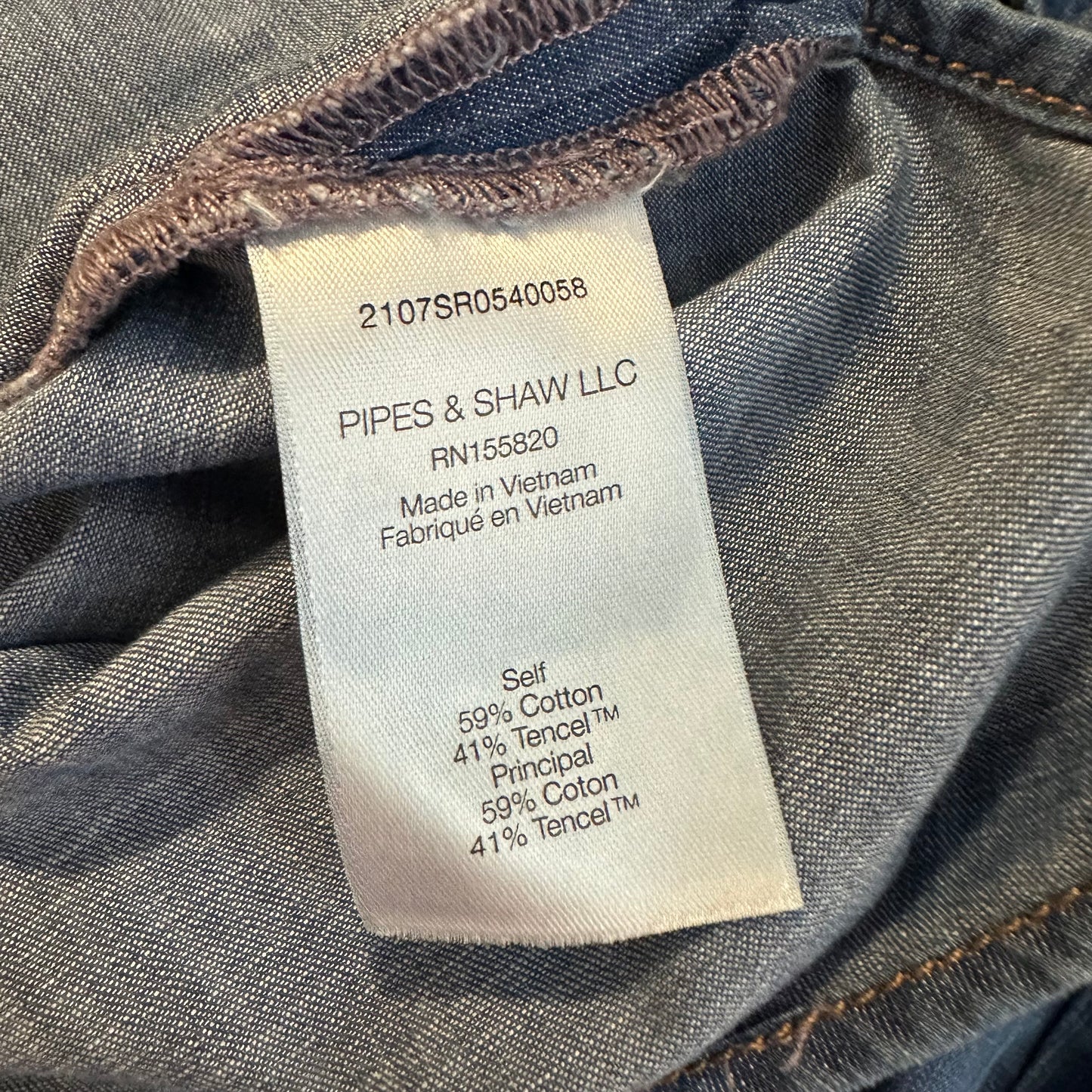 Veronica Beard Tes Chambray Button Down Top Denim Jean Blue Ruffle Western 4