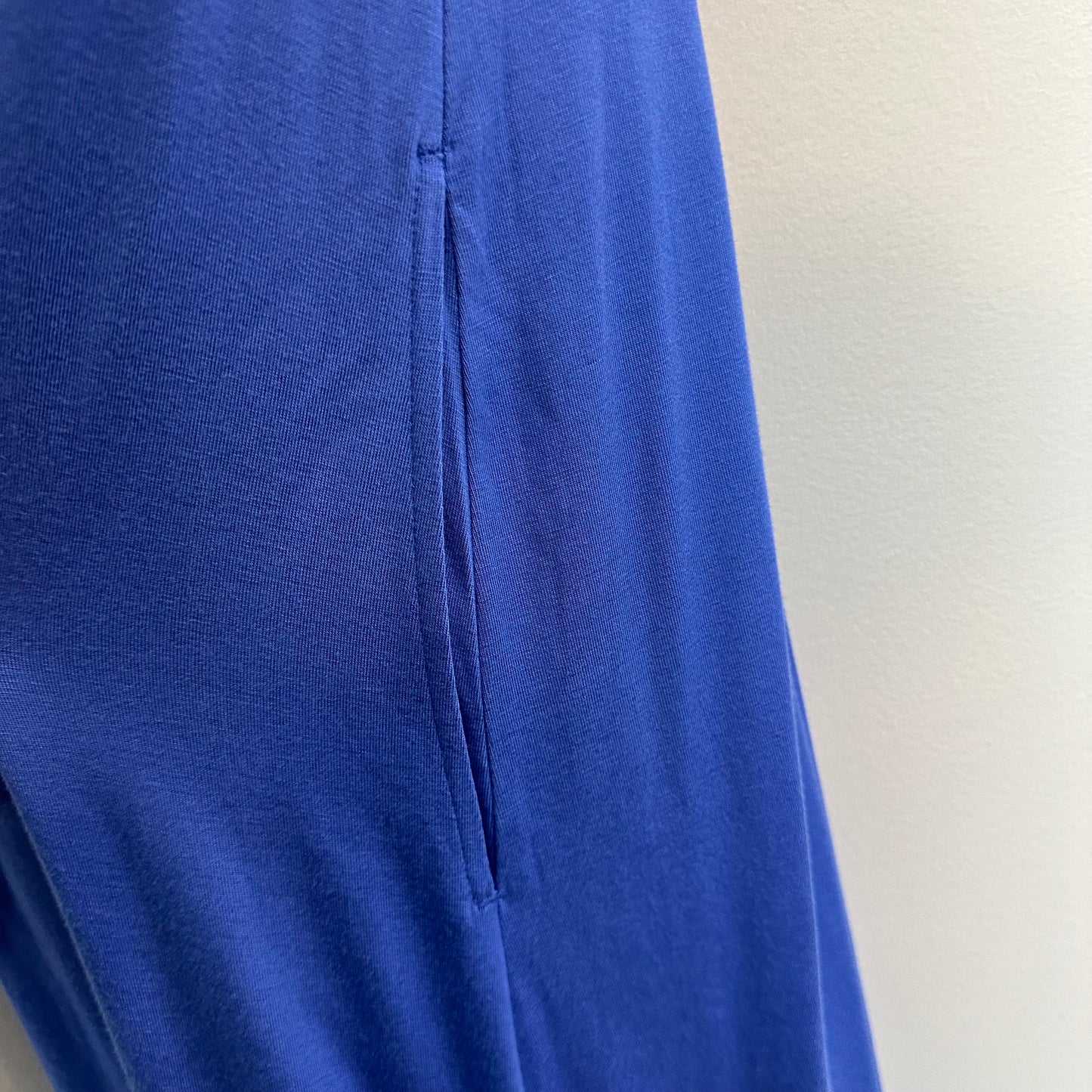 NWT Soma Soft Jersey Cross Back Maxi Bra Dress Blue Sleeveless Lounge Large