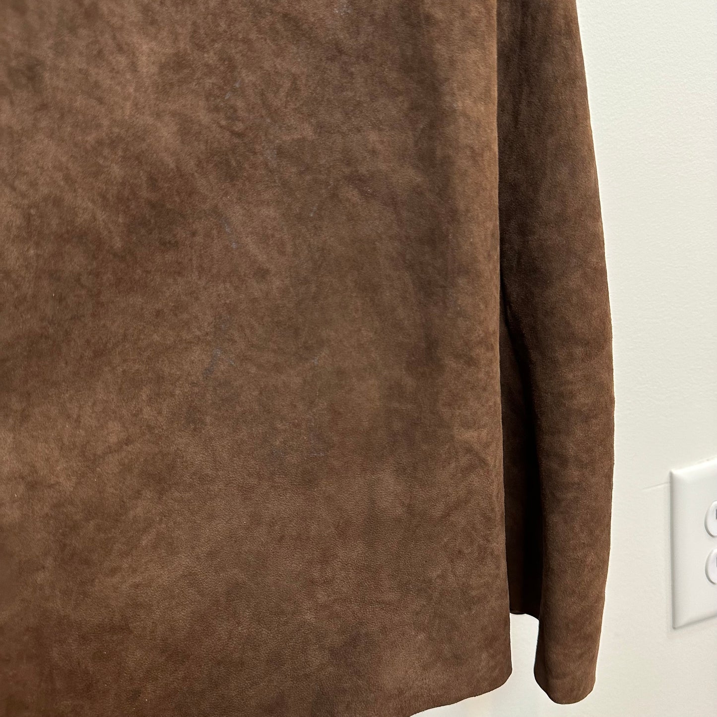 Ralph Lauren Collection Purple Label Lambsuede leather Dress Brown Made in the USA