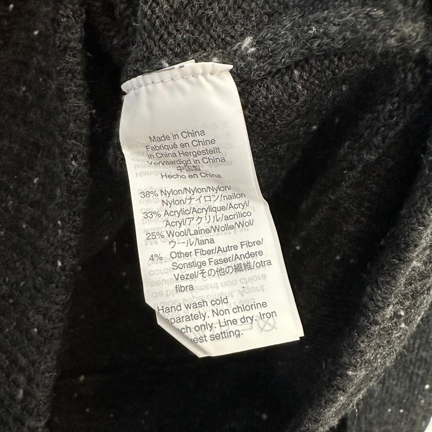 Madewell Donegal Wrap Front Pullover Sweater in Coziest Yarn Charcoal Gray Large