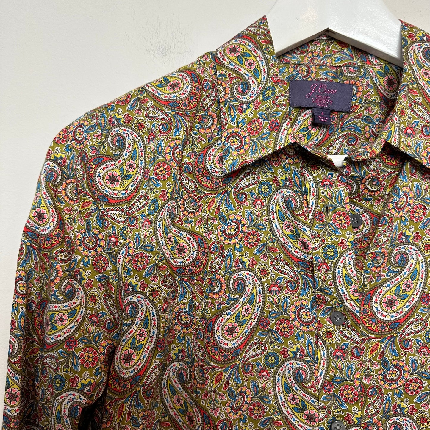 J.Crew Liberty Lee Manor Paisley Slim Perfect Shirt Long Sleeve Button Down Collared 4