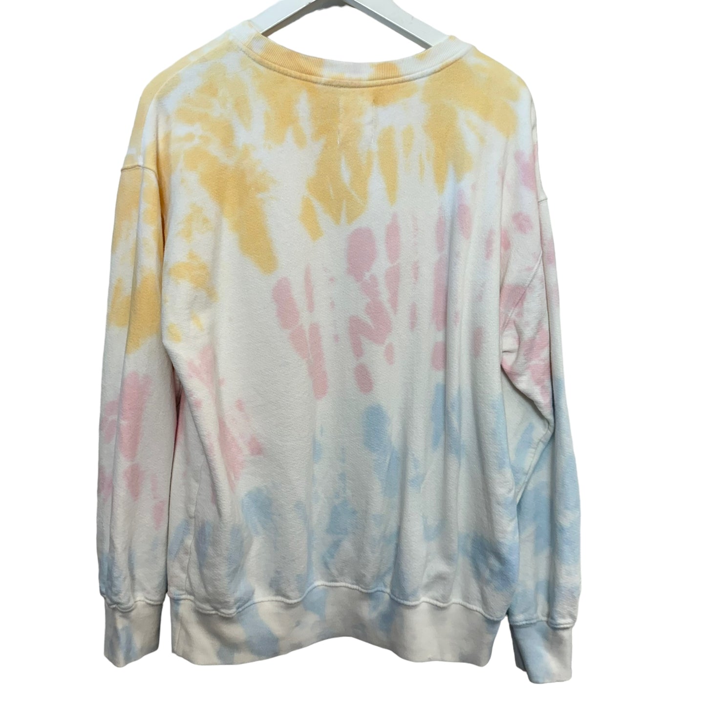 Billabong Surf Vibe Sweatshirt Tie Dye Crewneck Last Rays of Sun Terry Cloth Large