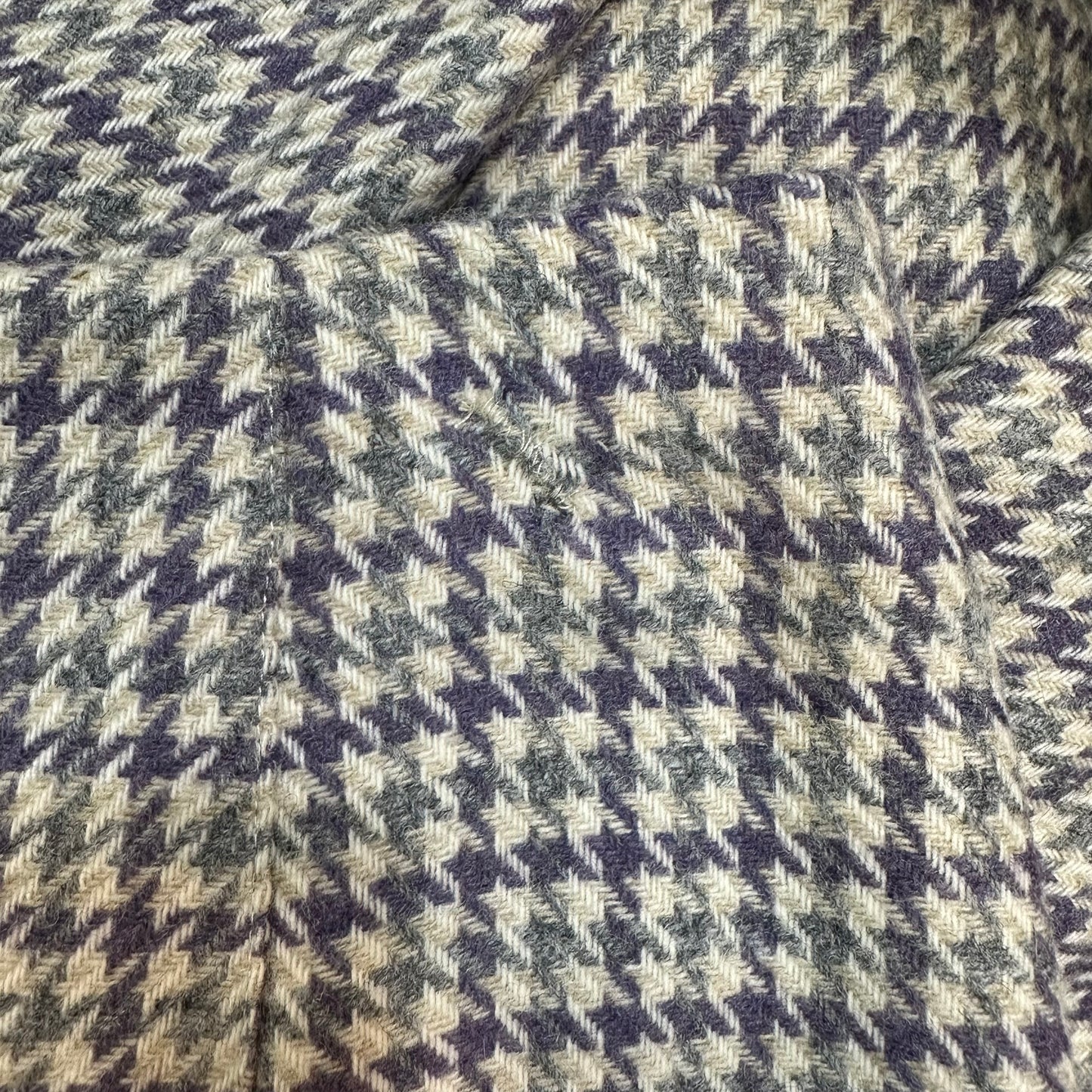 Brooks Brothers Wool Box Pleated Skirt Houndstooth Buckle Purple Preppy Tweed 6