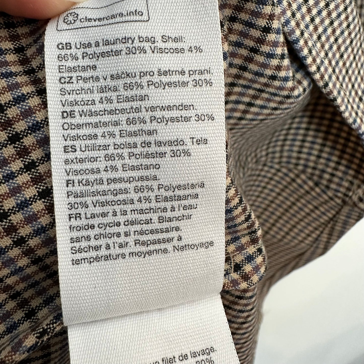 & Other Stories Collared Check Mini Dress Pleated Skirt Plaid Collared 42