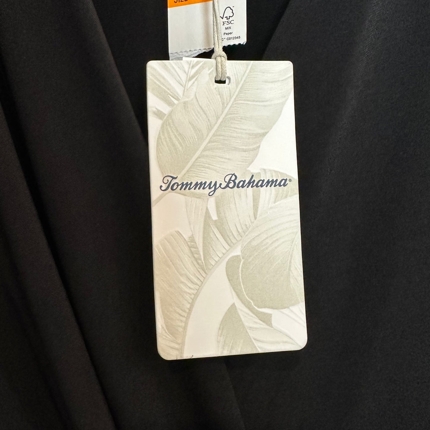 New with Tags Tommy Bahama Black Clara 3/4 Sleeve Faux Wrap Dress Small