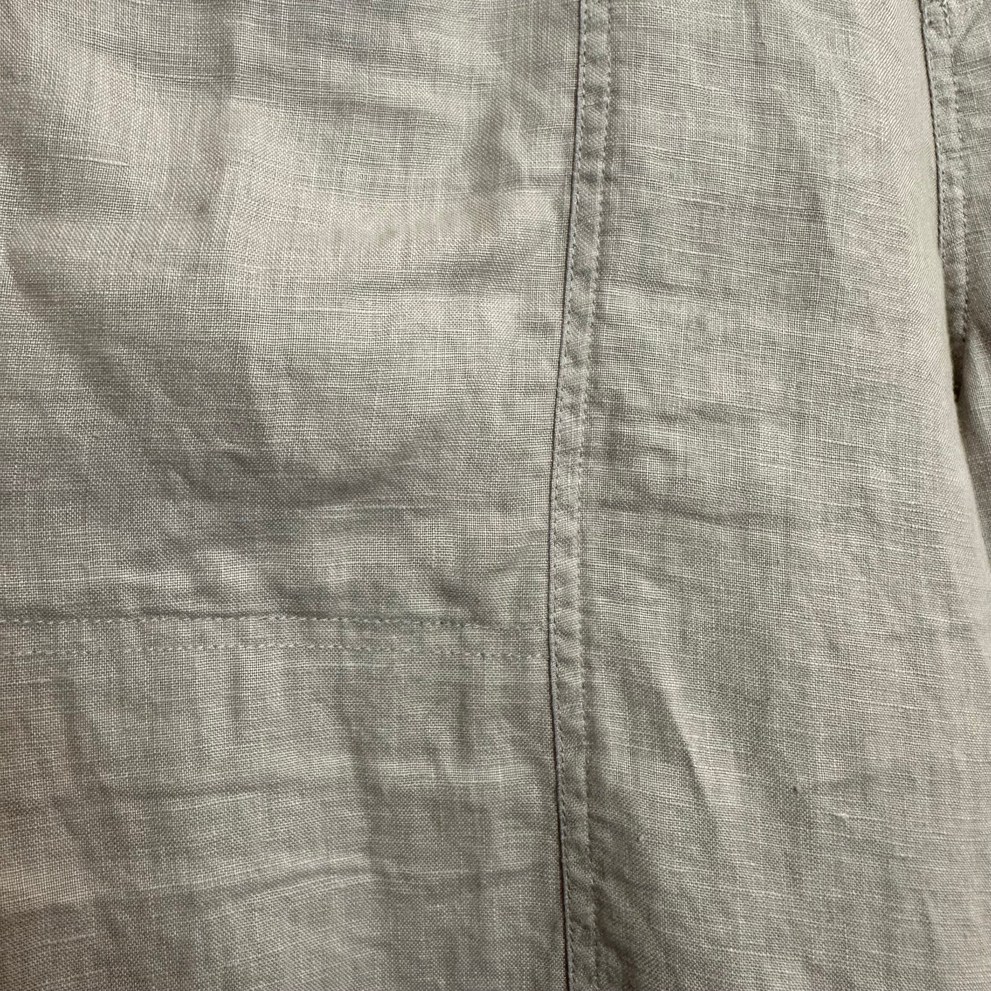 Johnny Was Calme Linen Joggers Oatmeal Beige Elastic Waist Pull On Small