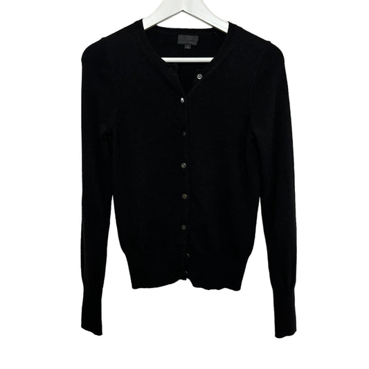 J. Crew Collection Italian Cashmere Cardigan Sweater Black Small