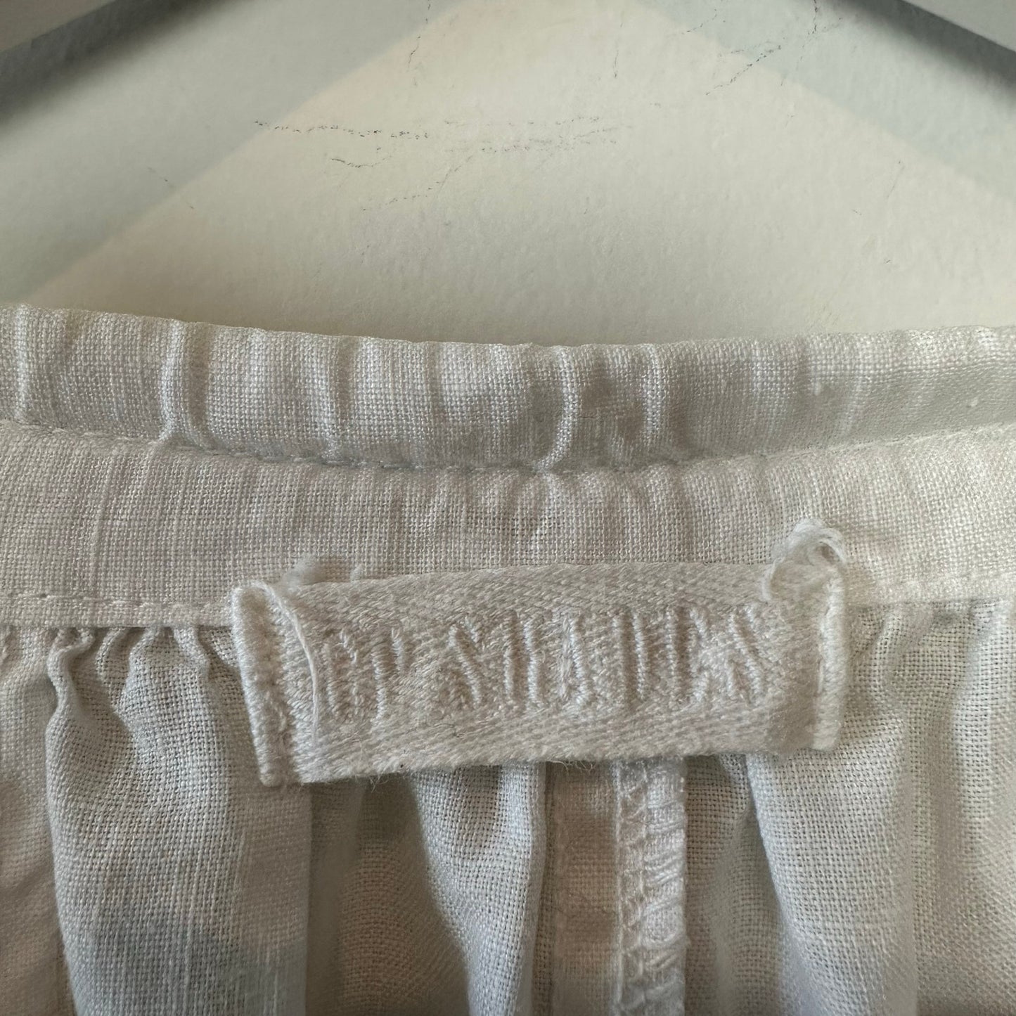 CP Shades White Linen Dress Tunic Top Long Sleeve Blouse XL