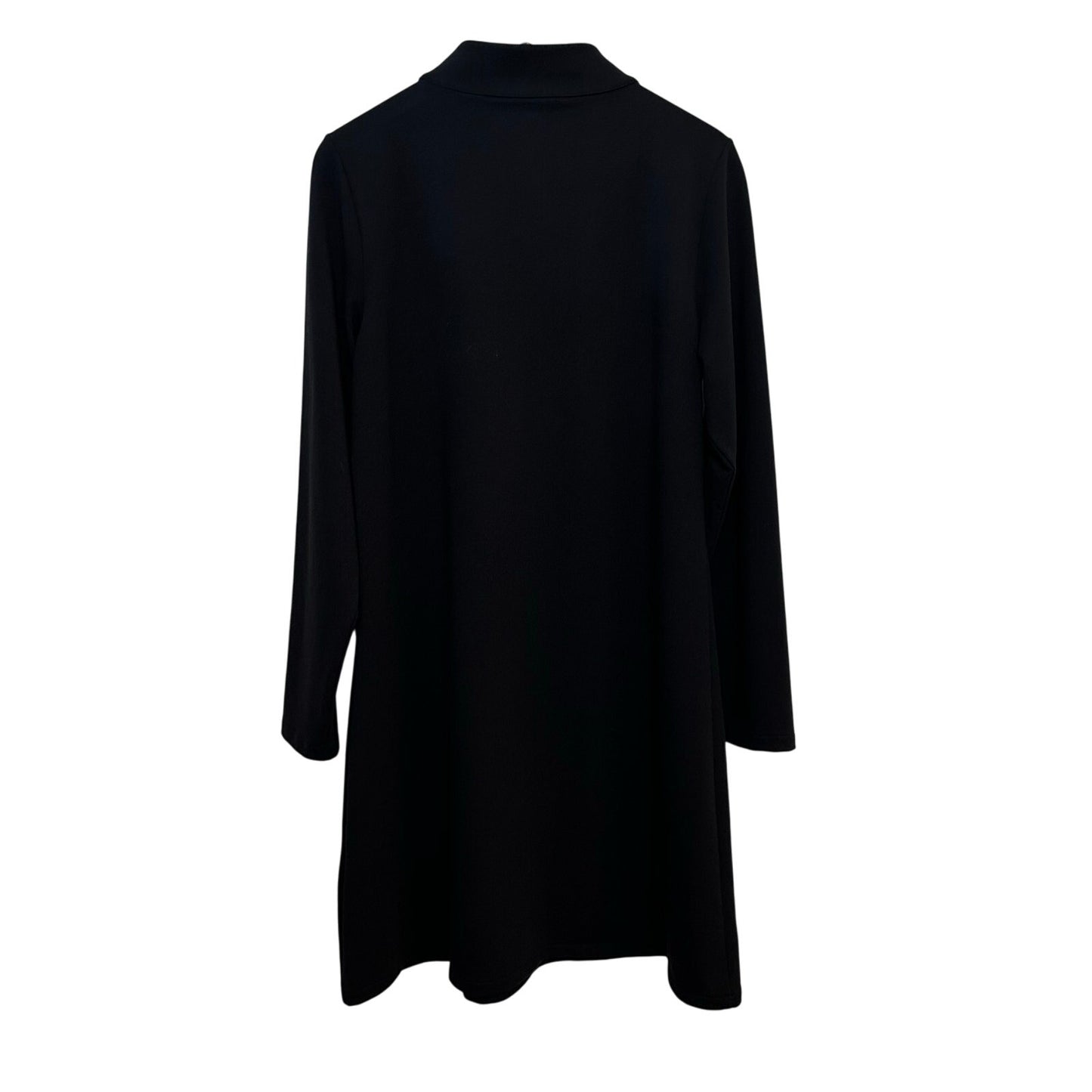 Spartina 449 Nora Half-Zip Dress Black A Line Pullover Stand Collar XL