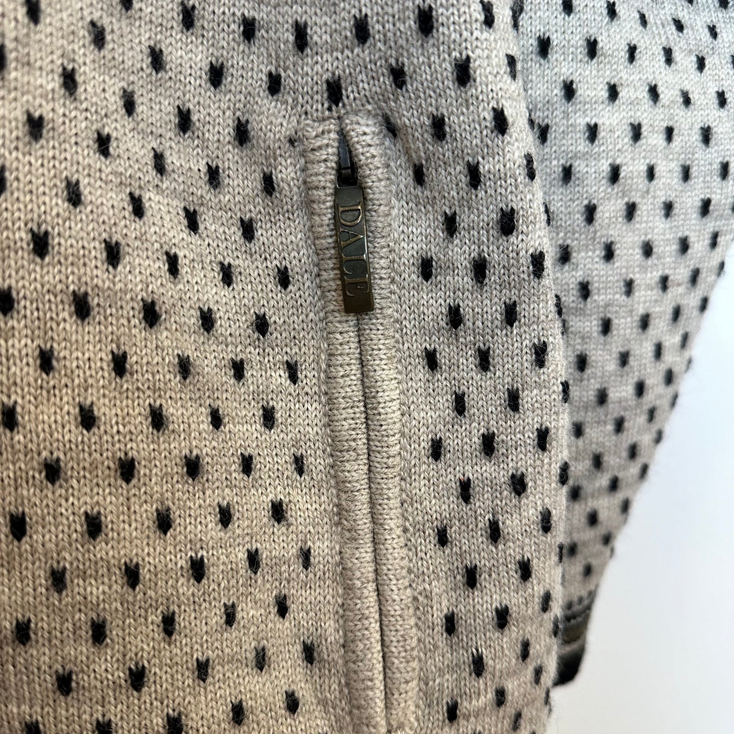Dale of Norway Polarwind Vail Sweater Half-Zip Wool Fair Isle Knit Dale Sport Medium