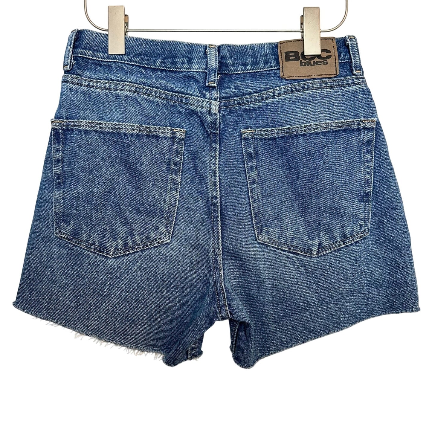 Vintage 90s High Rise Jean Short Mom Raw Hem Cut Offs BCC Blues Cotton 28