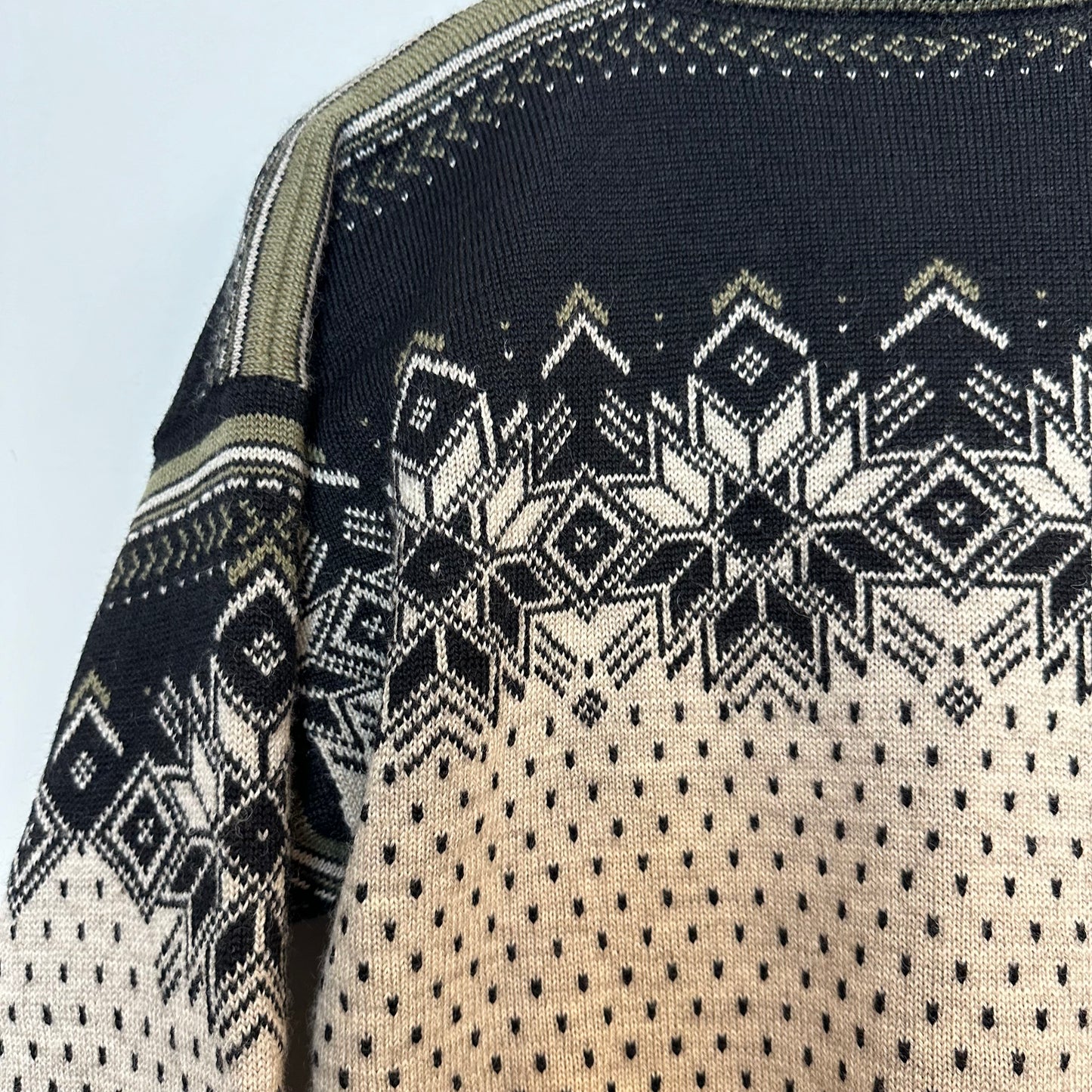 Dale of Norway Polarwind Vail Sweater Half-Zip Wool Fair Isle Knit Dale Sport Medium