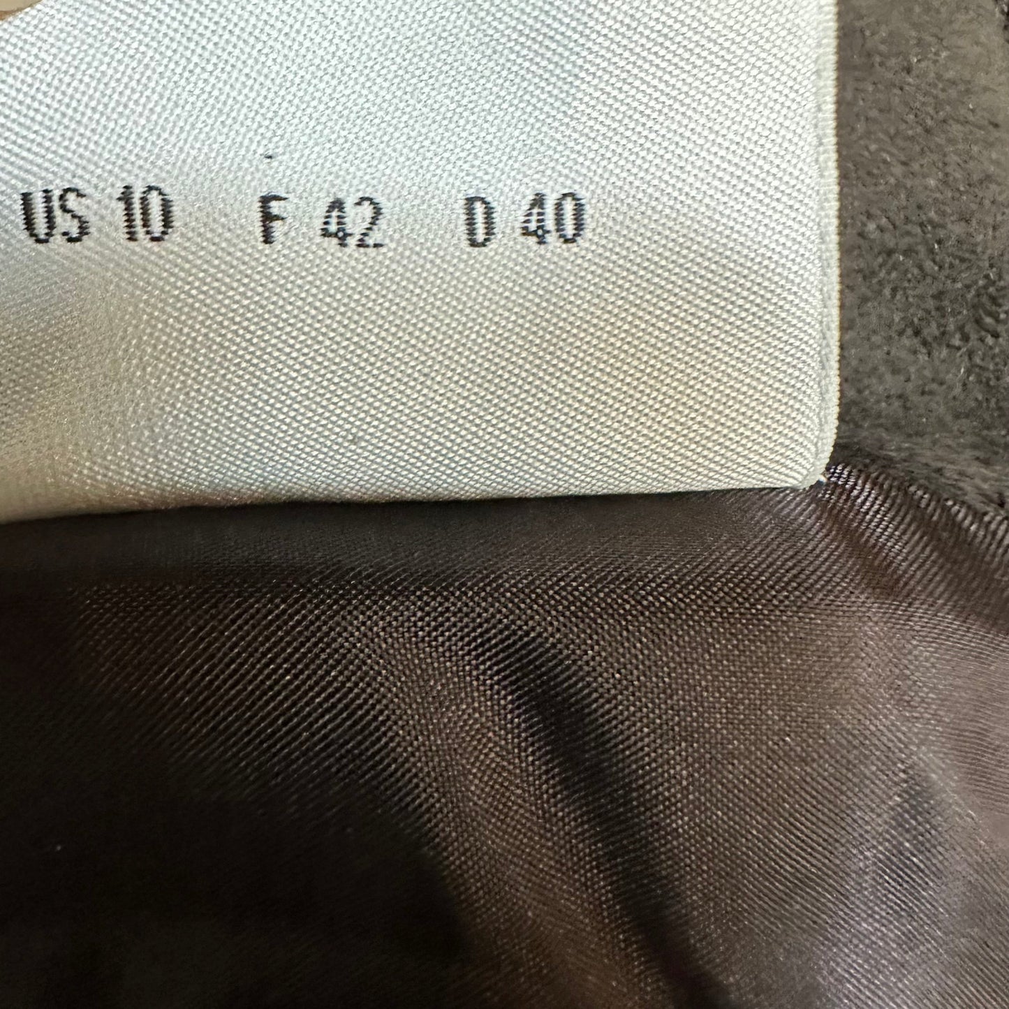 Akris Punto Suede Leather Skirt A Line Switzerland Brown Grey Slits 10