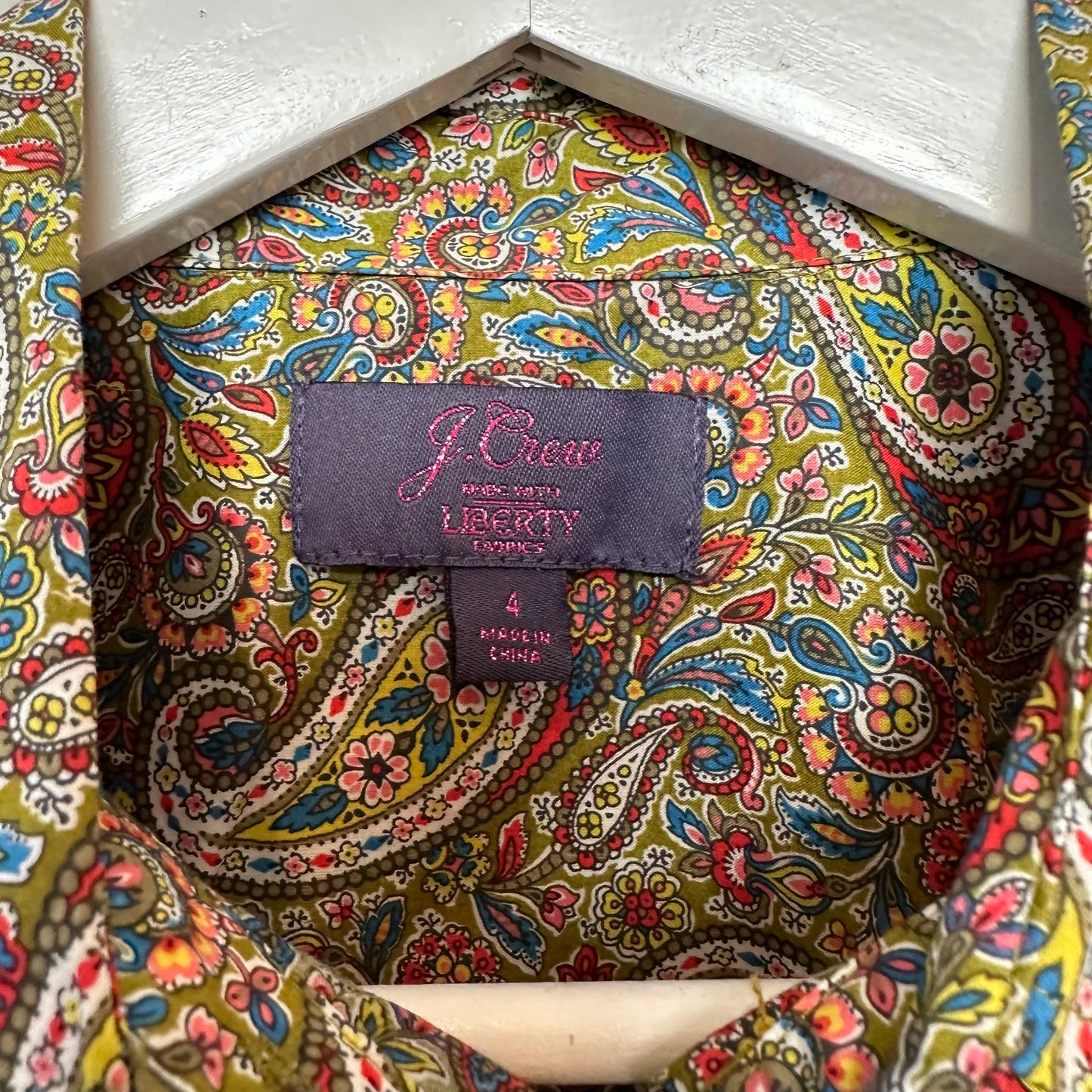 J.Crew Liberty Lee Manor Paisley Slim Perfect Shirt Long Sleeve Button Down Collared 4