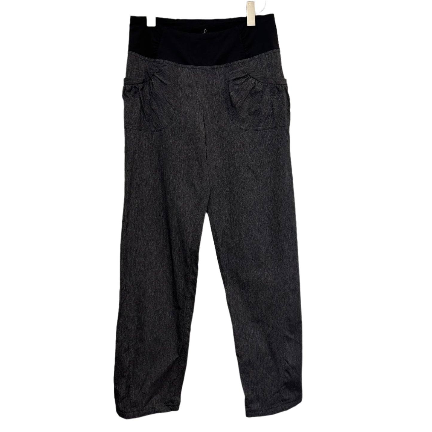 Prana Summit Pants Active Performance Charcoal Heather Mid Rise Straight Medium