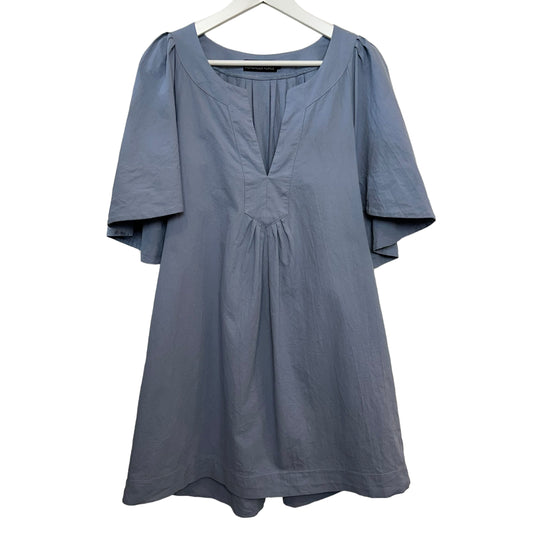 Pomander Place Finley Flutter Sleeve Dress Tuckernuck Blue Cotton Medium