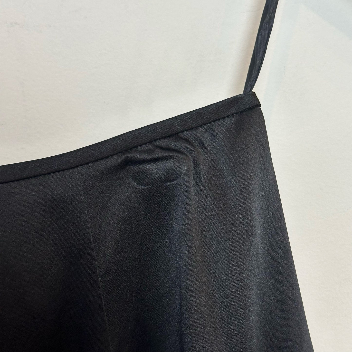 Vintage Talbots 100% Pure Silk Maxi Skirt Black A Line Cocktail Party Evening 6