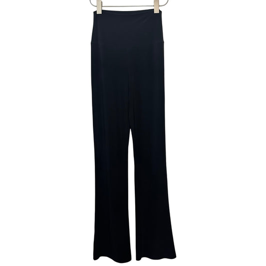 NWT Norma Kamali Boot Pant Black Pull On Stretch Boot Cut High Waist Small