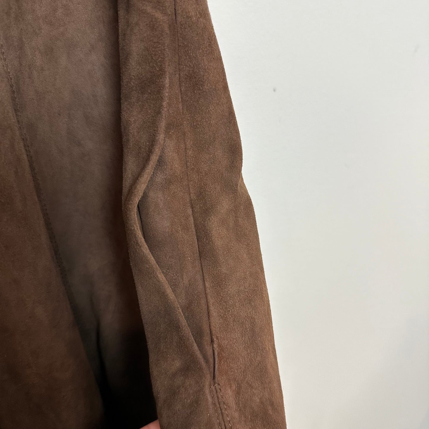 Ralph Lauren Collection Purple Label Lambsuede leather Dress Brown Made in the USA