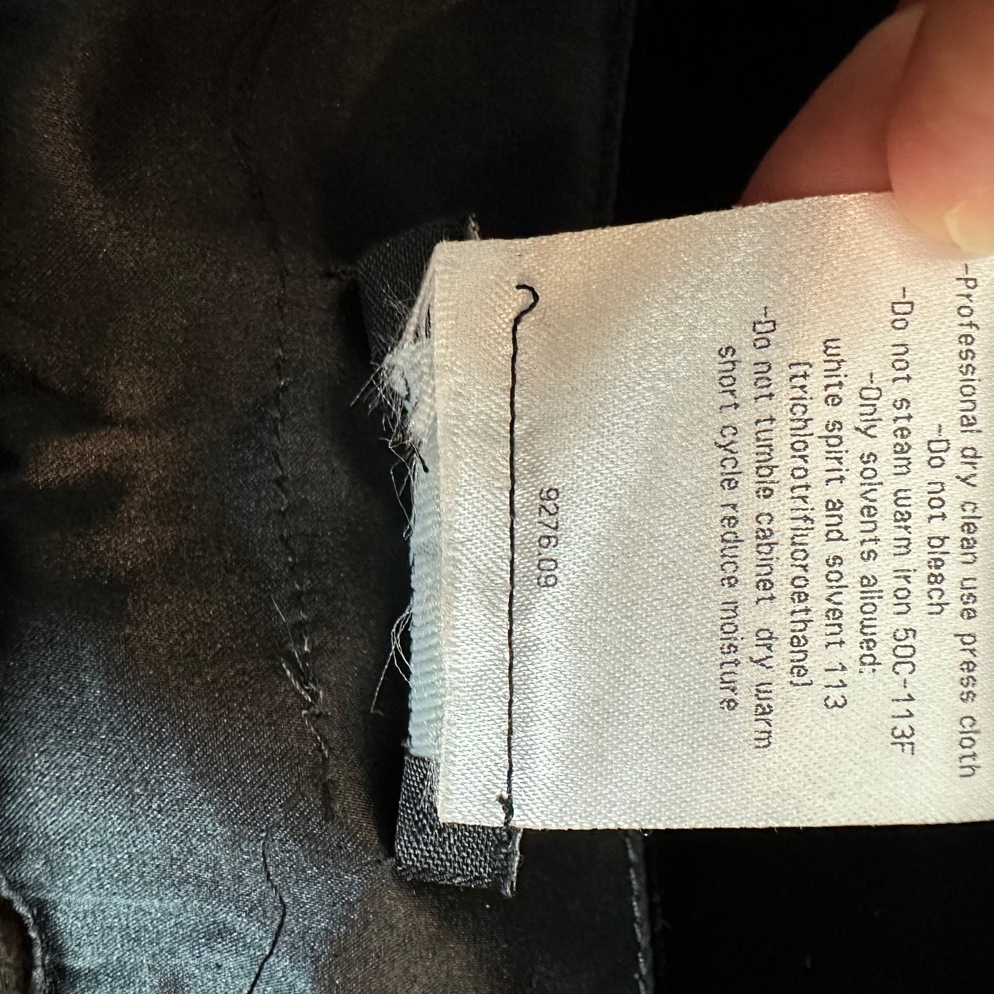 Y2K Giorgio Armani Black Velvet Skirt Pleated Lined Made in Italy 44 8