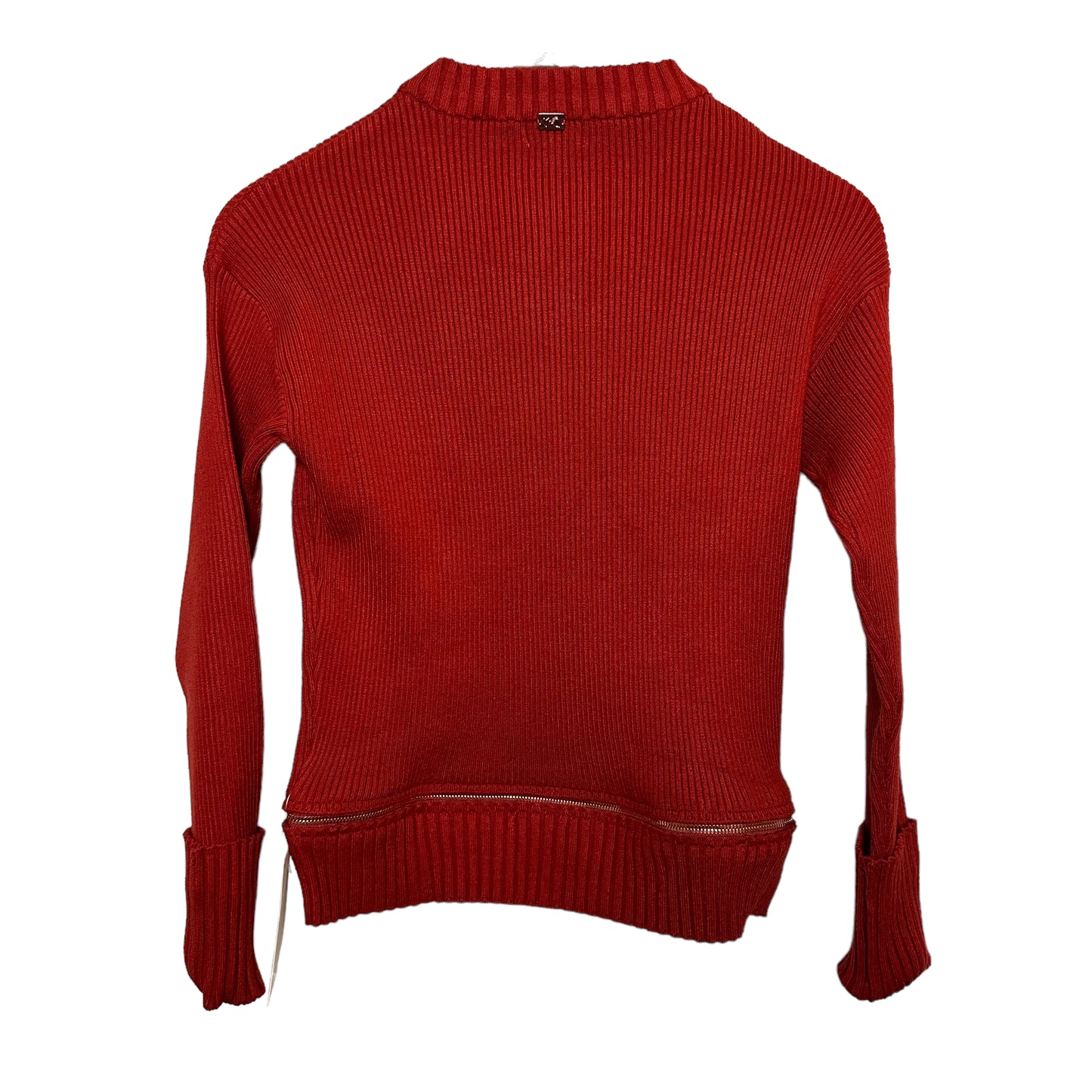 New with Tags For Love and Lemons Annie Zipper Sweater Ribbed Knit Small