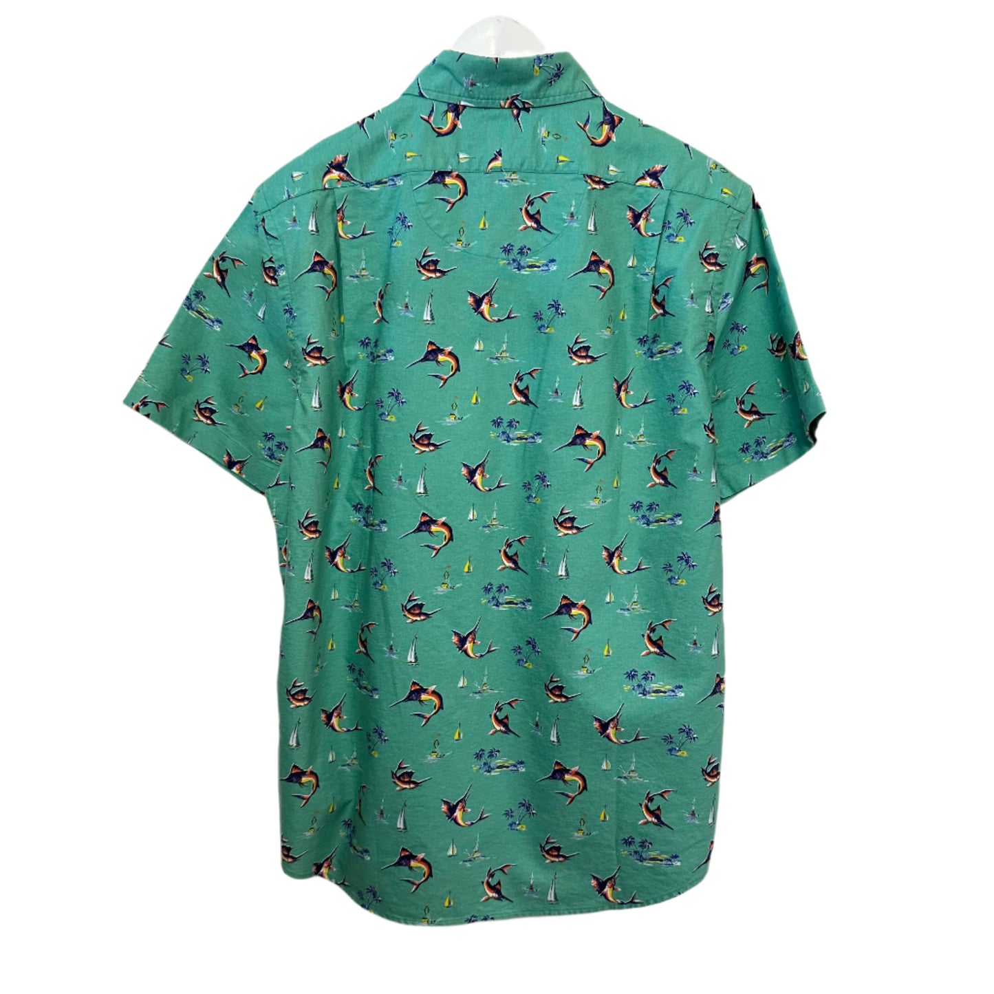 Polo Ralph Lauren Classic Fit RL Untucked Fit Tropical Oxford Shirt Short Sleeve Button Down Collared