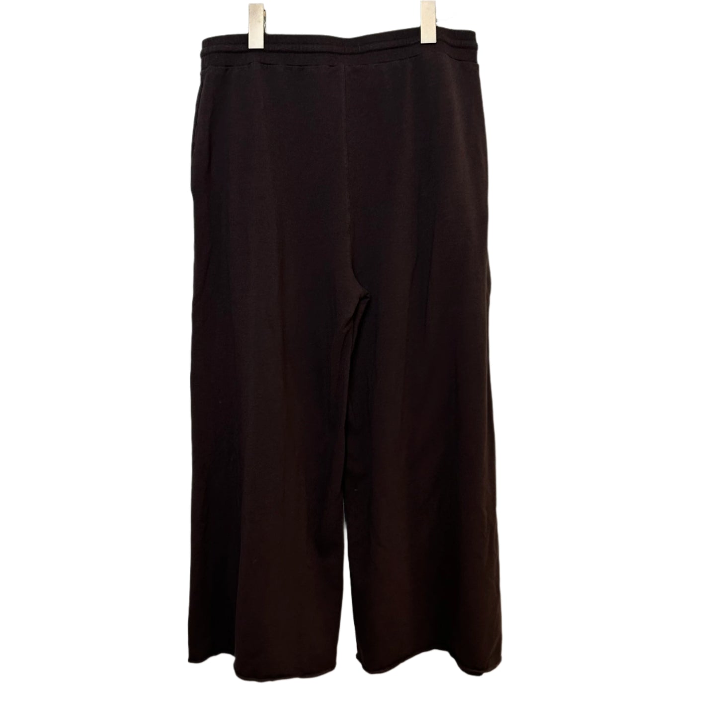 Cuyana Lounge Set French Terry Sweatshirt and Wide Leg Sweatpants Brown Large