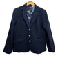 Talbots Aberdeen Blazer Jacket Navy Blue Wool Blend Gold Buttons 12