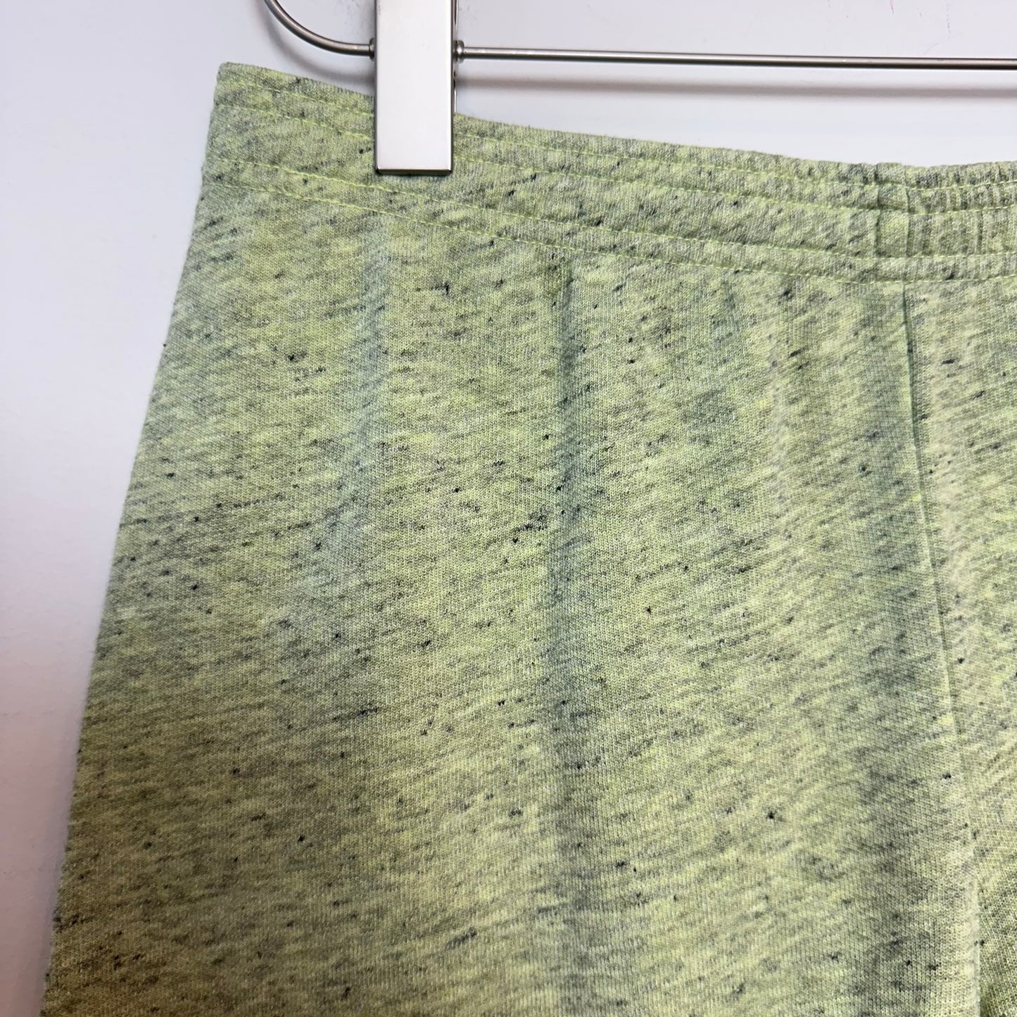 New with Tags Monrow Sweat Shorts Fleece Lime Green Pull On Elastic Medium