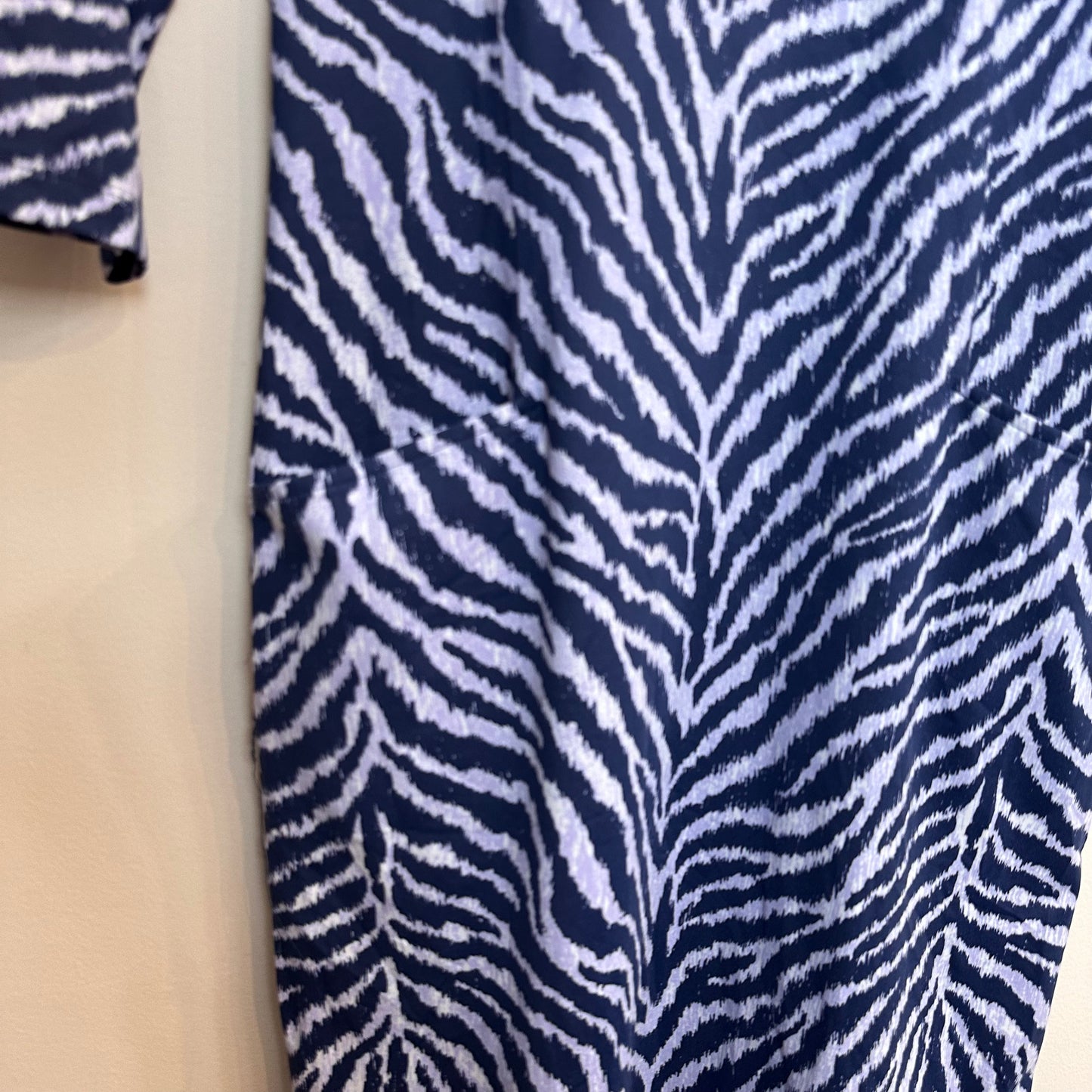 J. McLaughlin Catalyst Dress Tiger Eyes Purple Blue Catalina Cloth Small