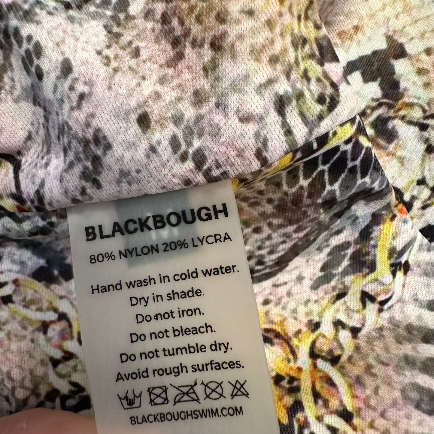 New with Tags Blackbough Swim Top Bikini Animal Print Cheetah Zebra Medium