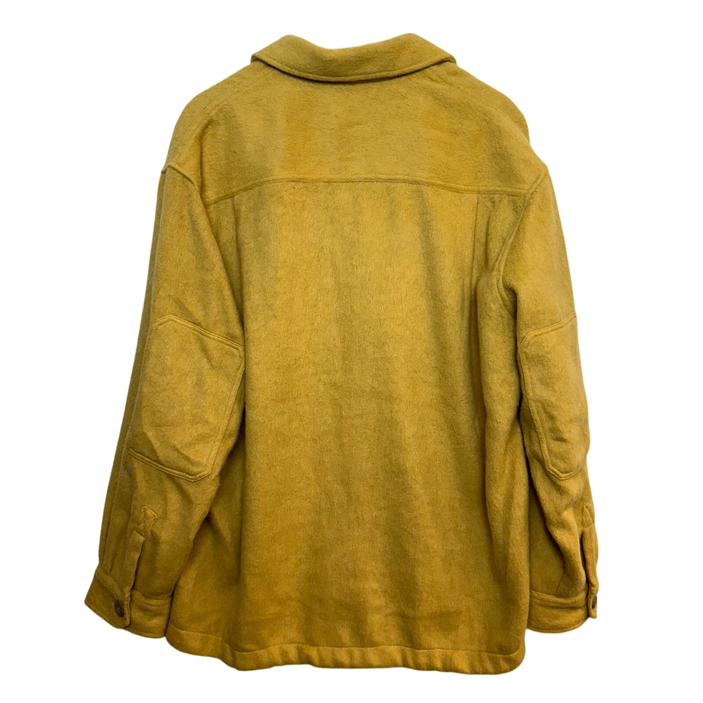 NWT Allsaints Colton Shirt Overshirt Shacket Shirt Jacket Oversized Yellow Small