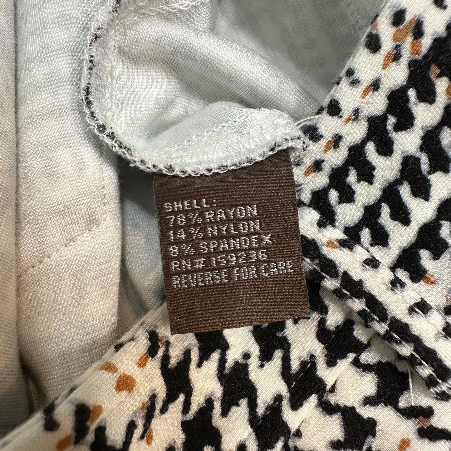 J. McLaughlin Becca Leggings Pants Houndstooth Plaid Mid Rise Slim Leg 6