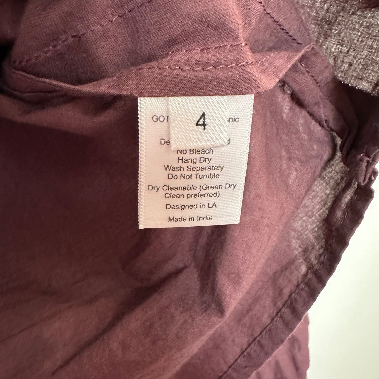St. Roche Clair Top in Rasin Plum Purple Peasant Long Sleeve High Neck 4