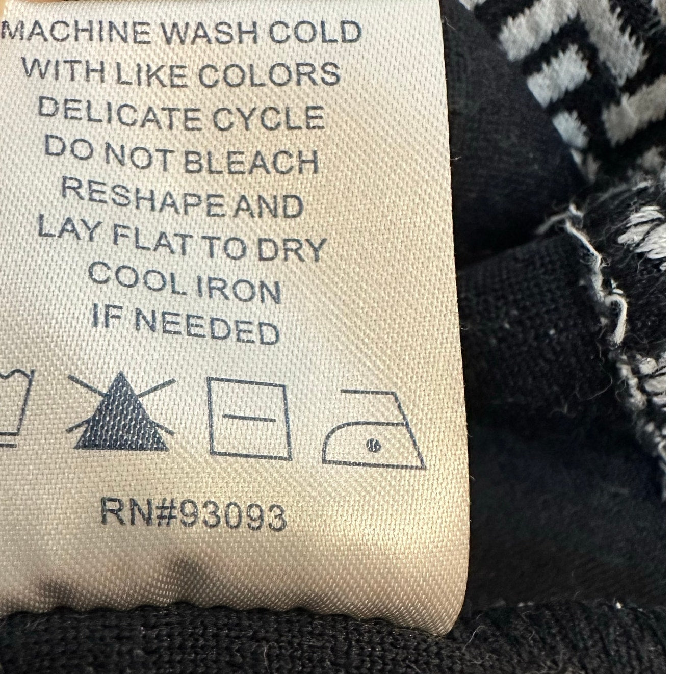 Tyler Boe Greek Key Navy Kim Dress Cowl Neck 3/4 Length Sleeves Knit Small